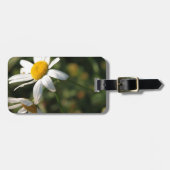 Wilde weiße Blume Gepäckanhänger (Vorderseite horizontal)