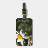 Wilde weiße Blume Gepäckanhänger (Vorderseite vertikal)