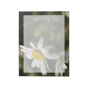 Wilde weiße Blume Notizblock