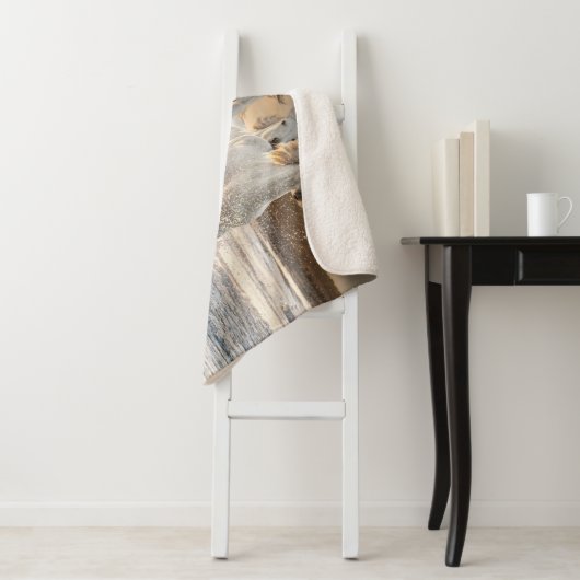 Wilde Weiße Pferde Sherpa Blanket Sherpadecke (Beispiel)