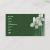 Wilde weiße Violette Elegante Business Card Visitenkarte (Vorderseite)