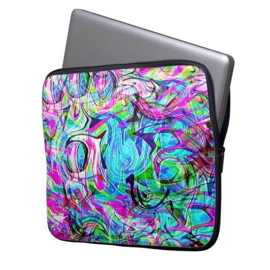 Wilde Wellen....... Laptopschutzhülle (Vorderseite Links)