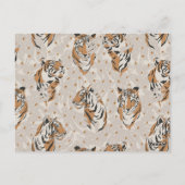 wilde Welt Dschungeliger Junge Dusche einladen Postkarte (Rückseite)