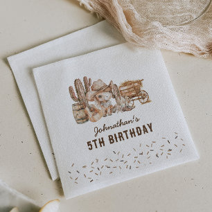 Wilde-West-Cowboy-Kinder-Geburtstagsfeier Serviette