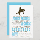 Wilde WestBabyparty Einladung (Vorne/Hinten)