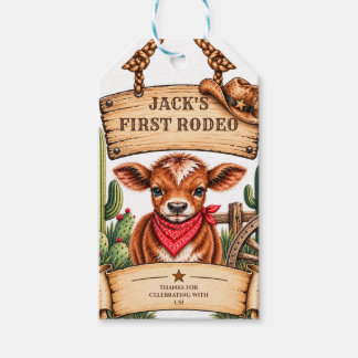 Wilde Westen Cowboy Erster Geburtstag Geschenkanhänger