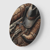 Wilde Westschätze Große Wanduhr (Winkel)