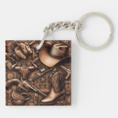 Wilde Westschätze Schlüsselanhänger (Rückseite)