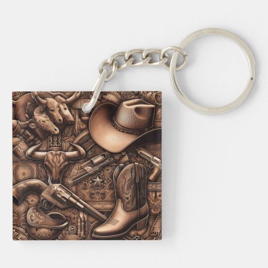 Wilde Westschätze Schlüsselanhänger (Rückseite)