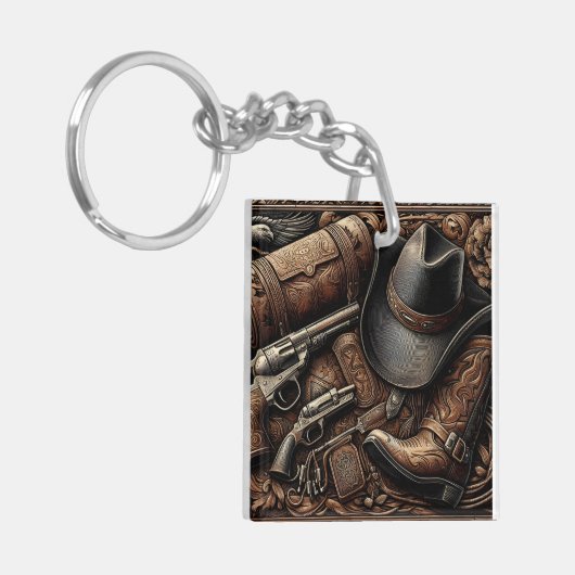 Wilde Westschätze Schlüsselanhänger (Vorderseite links)