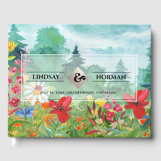 Wilde Wiese | Hochzeiten von Wildblumen Gästebuch (Vorderseite)