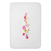 wilde Wiesen-Blumen Badematte (Vorderseite Vertikal)