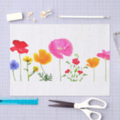 wilde Wiesen-Blumen Seidenpapier (Handwerk)