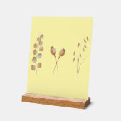 Wilde Wiesen ernten Acrylschild (Winkel)