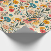 Wilde Wiesen-Splash Geschenkpapier (Ecke)