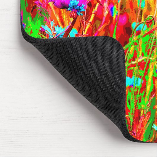Wilde Wiesenblüte im Pop Art Style Mousepad (Ecke)