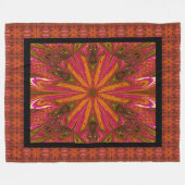 Wilde Wildblumen 12 Fleecedecke (Vorderseite (Horizontal))