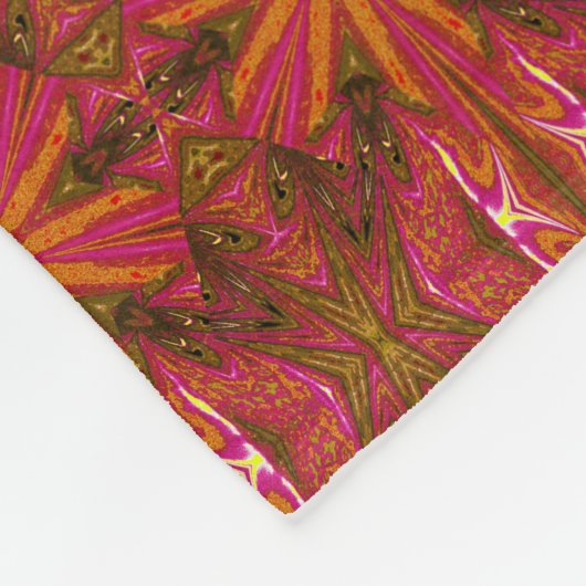 Wilde Wildblumen 12 Fleecedecke (Ecke)