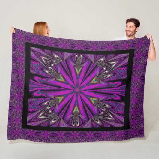 Wilde Wildblumen 13 Fleecedecke (Beispiel)