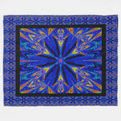 Wilde Wildblumen 15 Fleecedecke (Vorderseite (Horizontal))