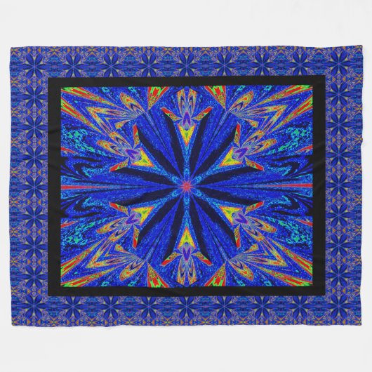 Wilde Wildblumen 15 Fleecedecke (Vorderseite (Horizontal))