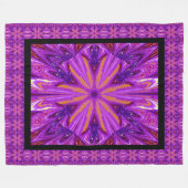 Wilde Wildblumen 17 Fleecedecke (Vorderseite (Horizontal))