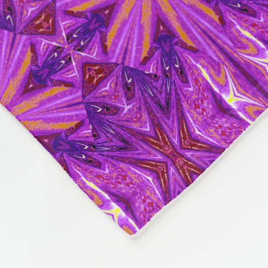 Wilde Wildblumen 17 Fleecedecke (Ecke)