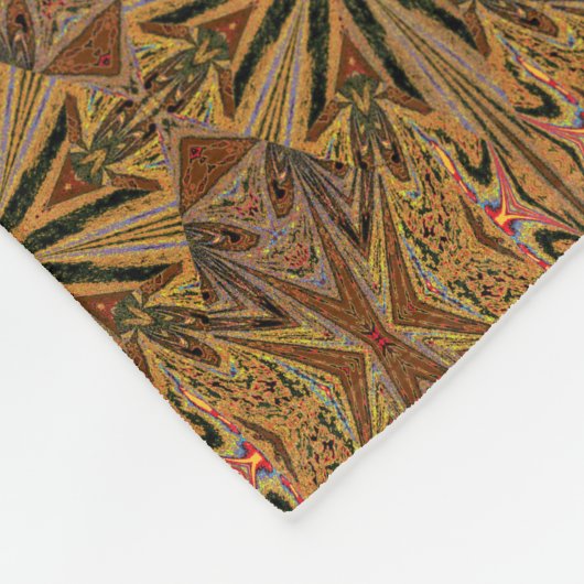 Wilde Wildblumen 18 Fleecedecke (Ecke)