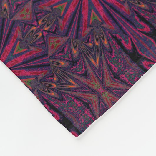 Wilde Wildblumen 23 Fleecedecke (Ecke)