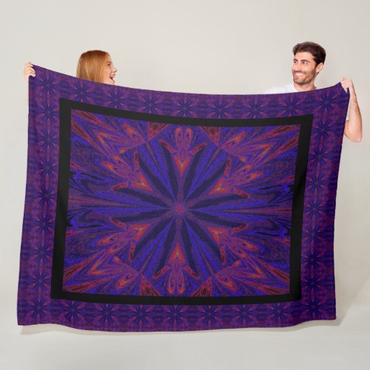 Wilde Wildblumen 24 Fleecedecke (Beispiel)