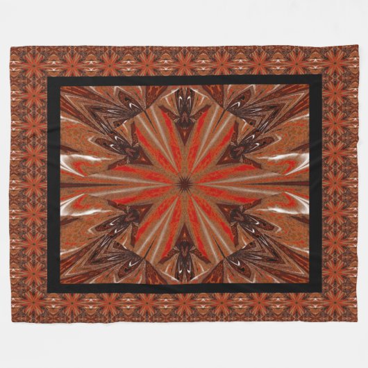 Wilde Wildblumen 25 Fleecedecke (Vorderseite (Horizontal))