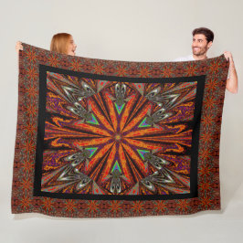 Wilde Wildblumen 2 Fleecedecke