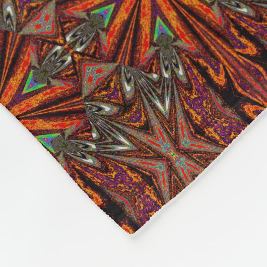 Wilde Wildblumen 2 Fleecedecke (Ecke)