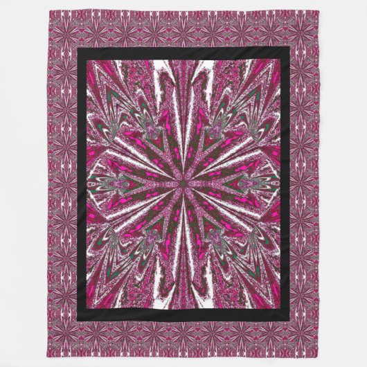 Wilde Wildblumen 34 Fleecedecke (Vorderseite)