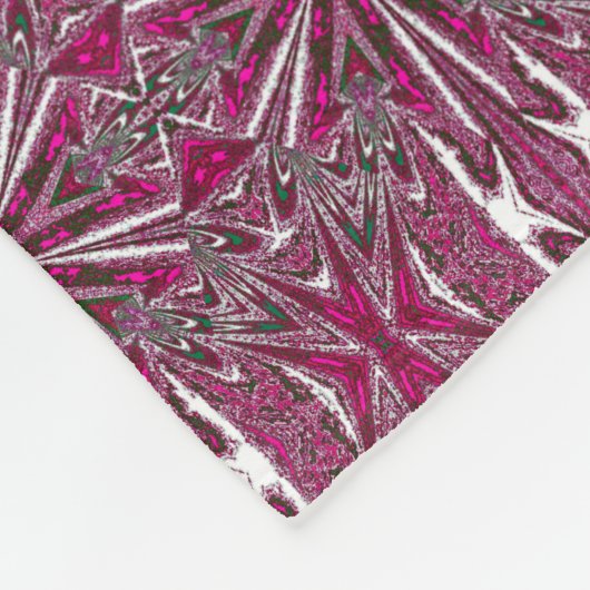 Wilde Wildblumen 34 Fleecedecke (Ecke)