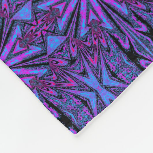 Wilde Wildblumen 35 Fleecedecke (Ecke)