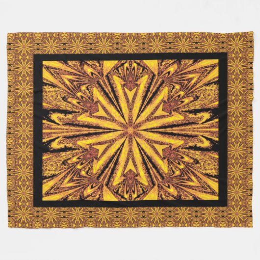 Wilde Wildblumen 6 Fleecedecke (Vorderseite (Horizontal))