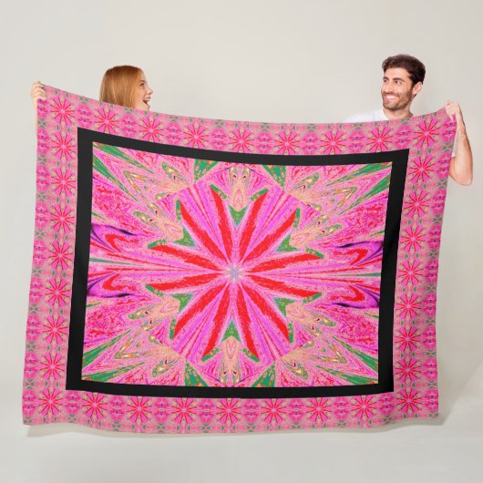 Wilde Wildblumen 8 Fleecedecke (Beispiel)