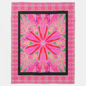 Wilde Wildblumen 8 Fleecedecke (Vorderseite)