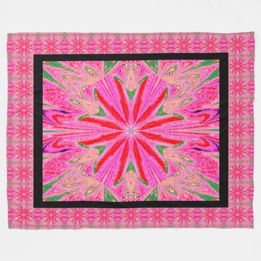 Wilde Wildblumen 8 Fleecedecke (Vorderseite (Horizontal))