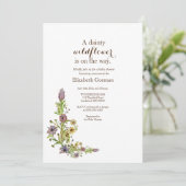 Wilde Wildblumen Einladung (Stehend Vorderseite)