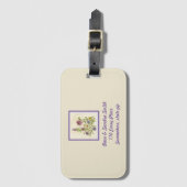 Wilde Wildblumen Gepäckanhänger (Vorderseite Vertikal)