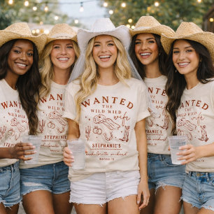 Wilde Wilde Frau Rot Junggesellinnenabschied Anfer T-Shirt