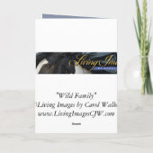 Wilde Wilde Pferde Grußkarte Karte (Rückseite)