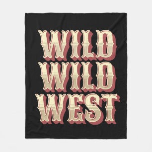 Wilde Wilde Westen Fleecedecke