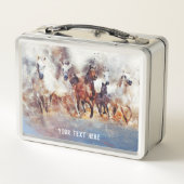 Wilde Wildläufer Metall Brotdose (Rückseite)