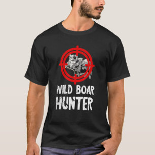 Wilde Wildschweine Jäger Rotes Zielwild Wildschwei T-Shirt