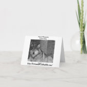 Wilde Wolf-Anmerkungs-Karte Karte (Rückseite)