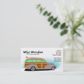 Wilde Woody-Visitenkarte Visitenkarte (Stehend Vorderseite)