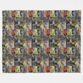 Wilde Wunder: Australische Fotocollage fesseln Fleecedecke (Vorderseite (Horizontal))